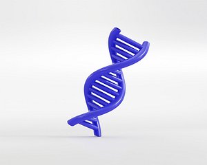 3D model Medical spiral genetic DNA