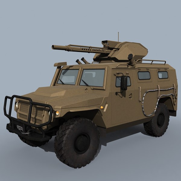 russian military vpk-233114 tigr-m 3d model