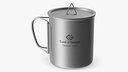 Cook N Escape Camping Titanium Cup With Lid