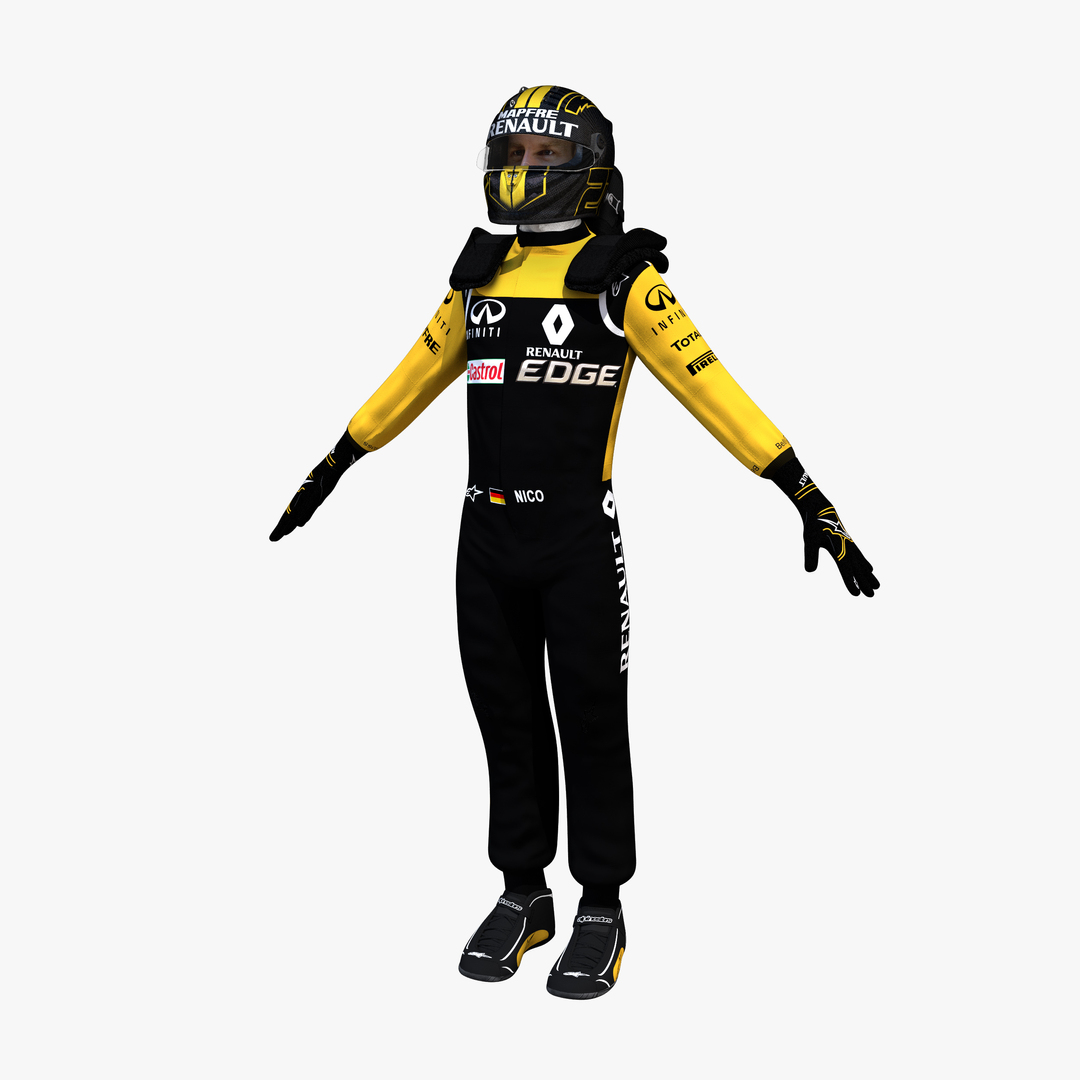 3D model nico hulkenberg 2018 - TurboSquid 1337263