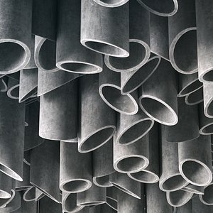 Ceiling concrete cylinder