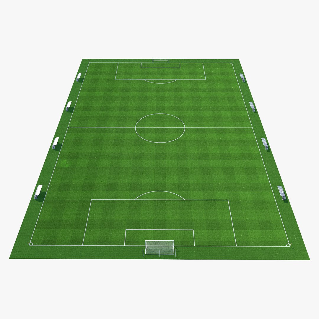 Soccer Field 3D Model - TurboSquid 1290507