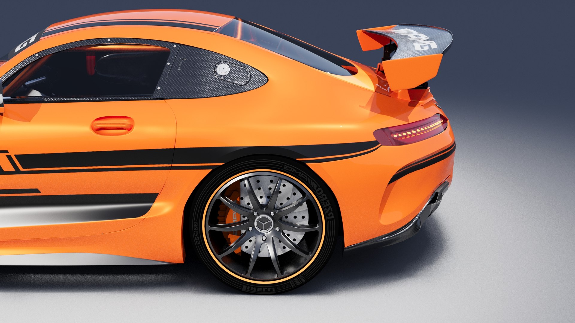 3D Mercedes-Benz AMG-GT4 Model - TurboSquid 2212415