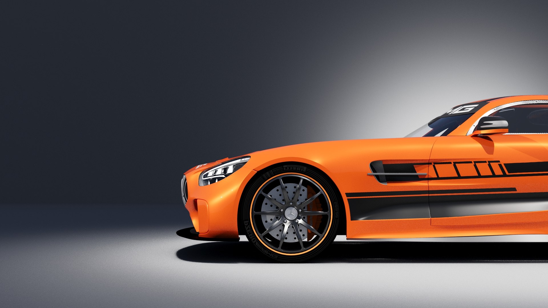 3D Mercedes-Benz AMG-GT4 Model - TurboSquid 2212415