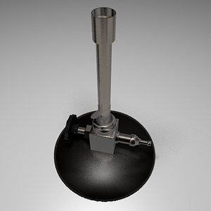 bunsen burner 3d model