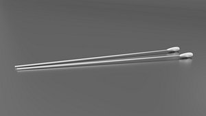 3ds max single tipped cotton swab