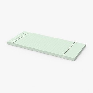Writing Pad Shopping List Green