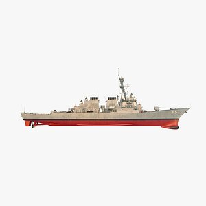uss benfold ddg 3D