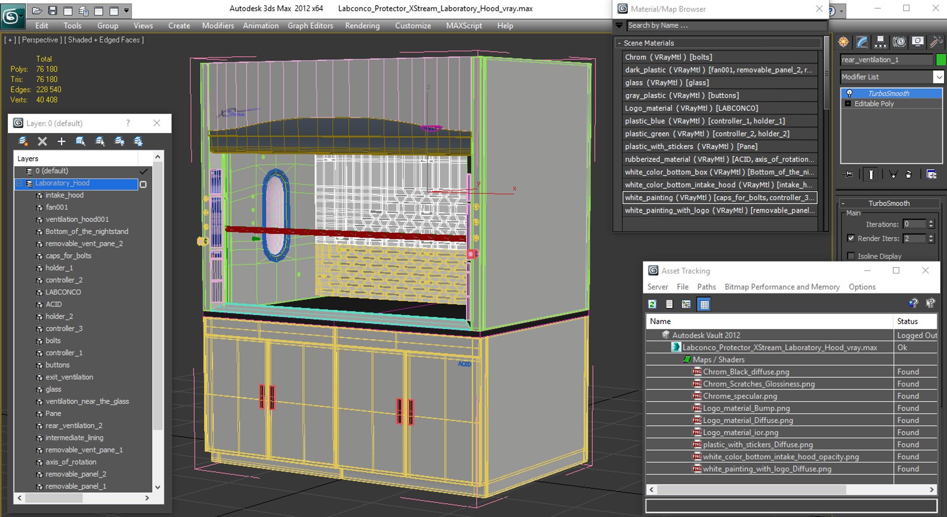 3D labconco protector xstream laboratory TurboSquid 1413748