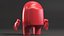 Among Us Character Red Rigged