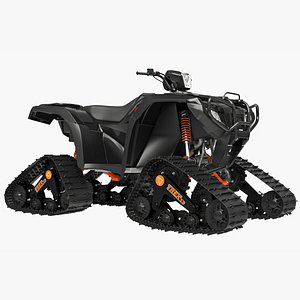 Snow ATV Honda TRX500 Rubicon 3D model