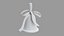 Bell 03 silver 3D model