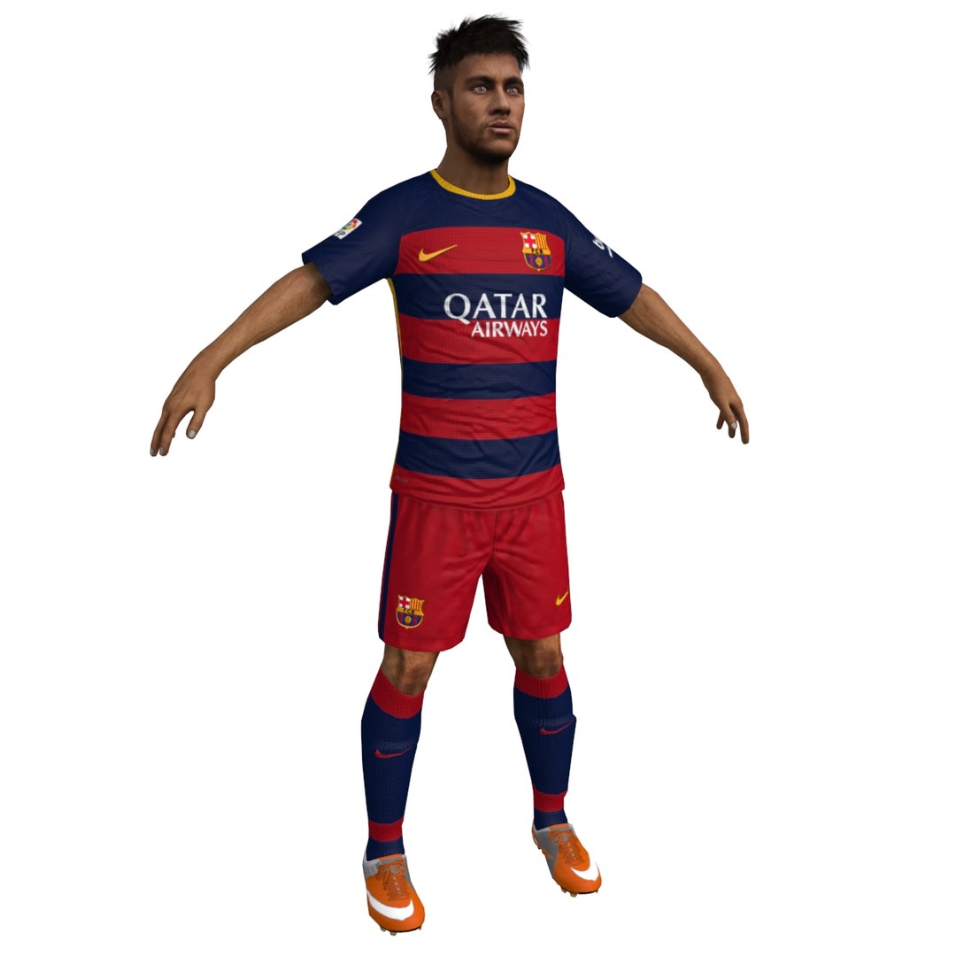 neymar jr 3d max