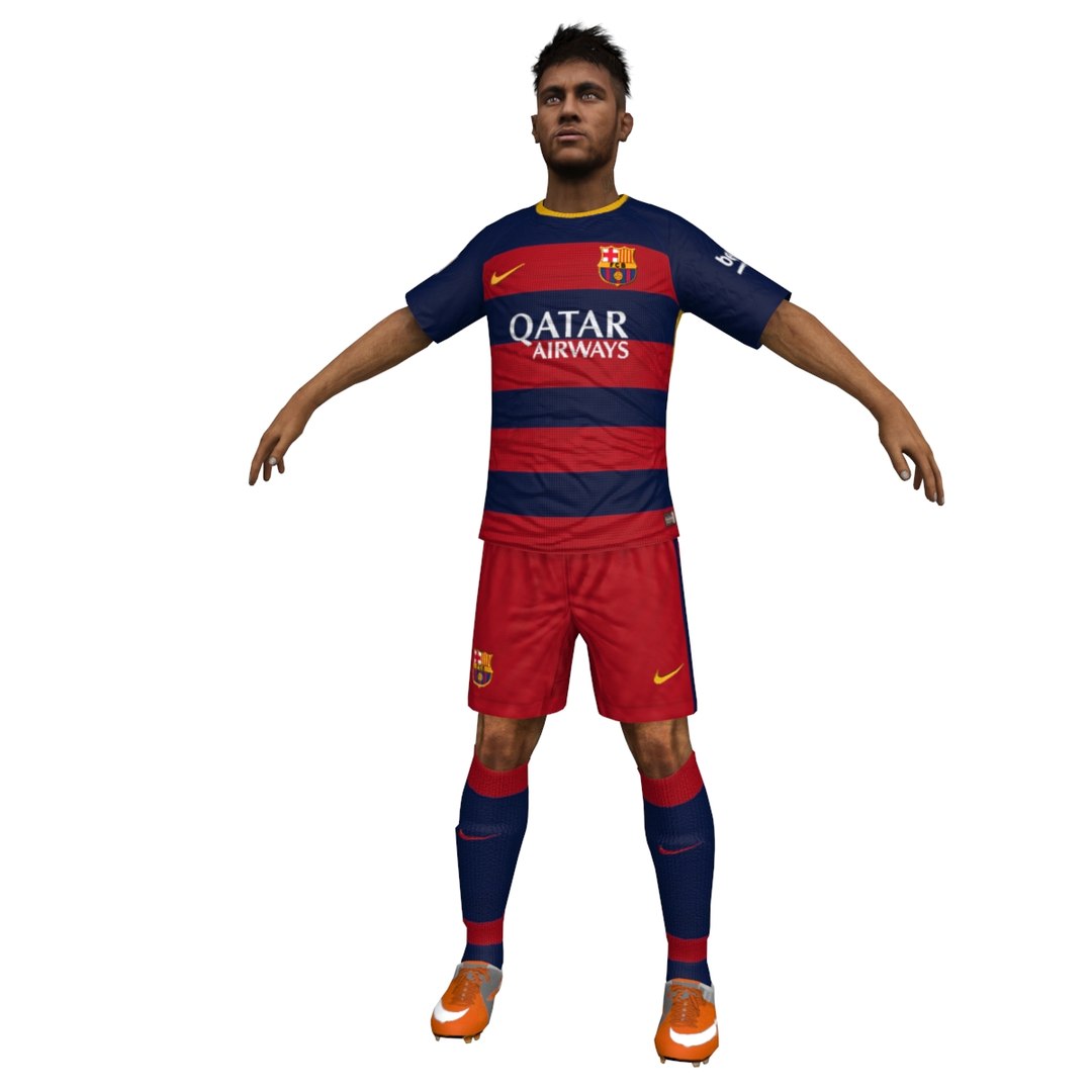 Neymar Jr 3d Max