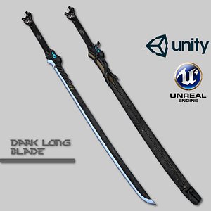 dark long blade obj