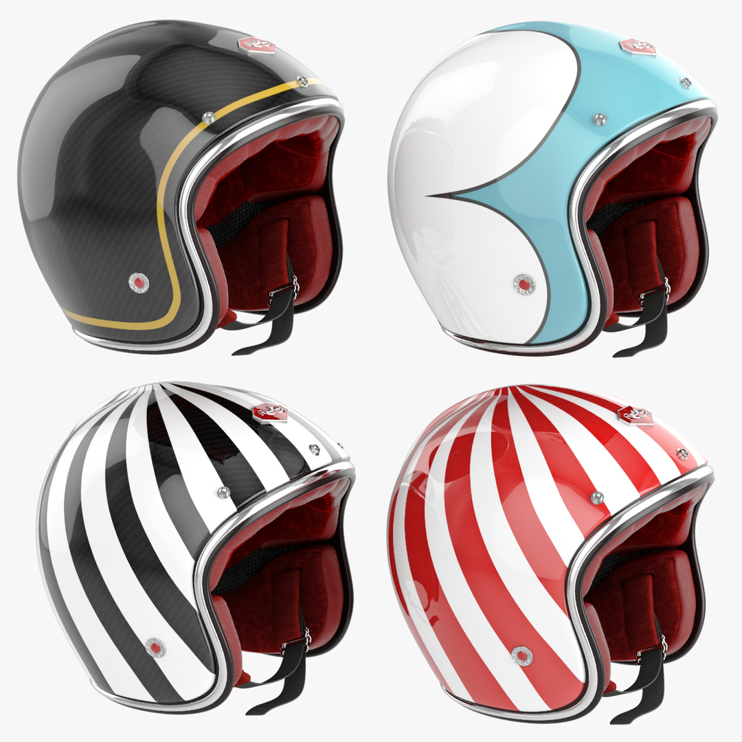 motorcycles helmet goggles set 3d max