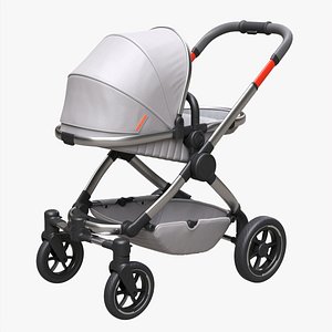 Baby stroller 02 3D model