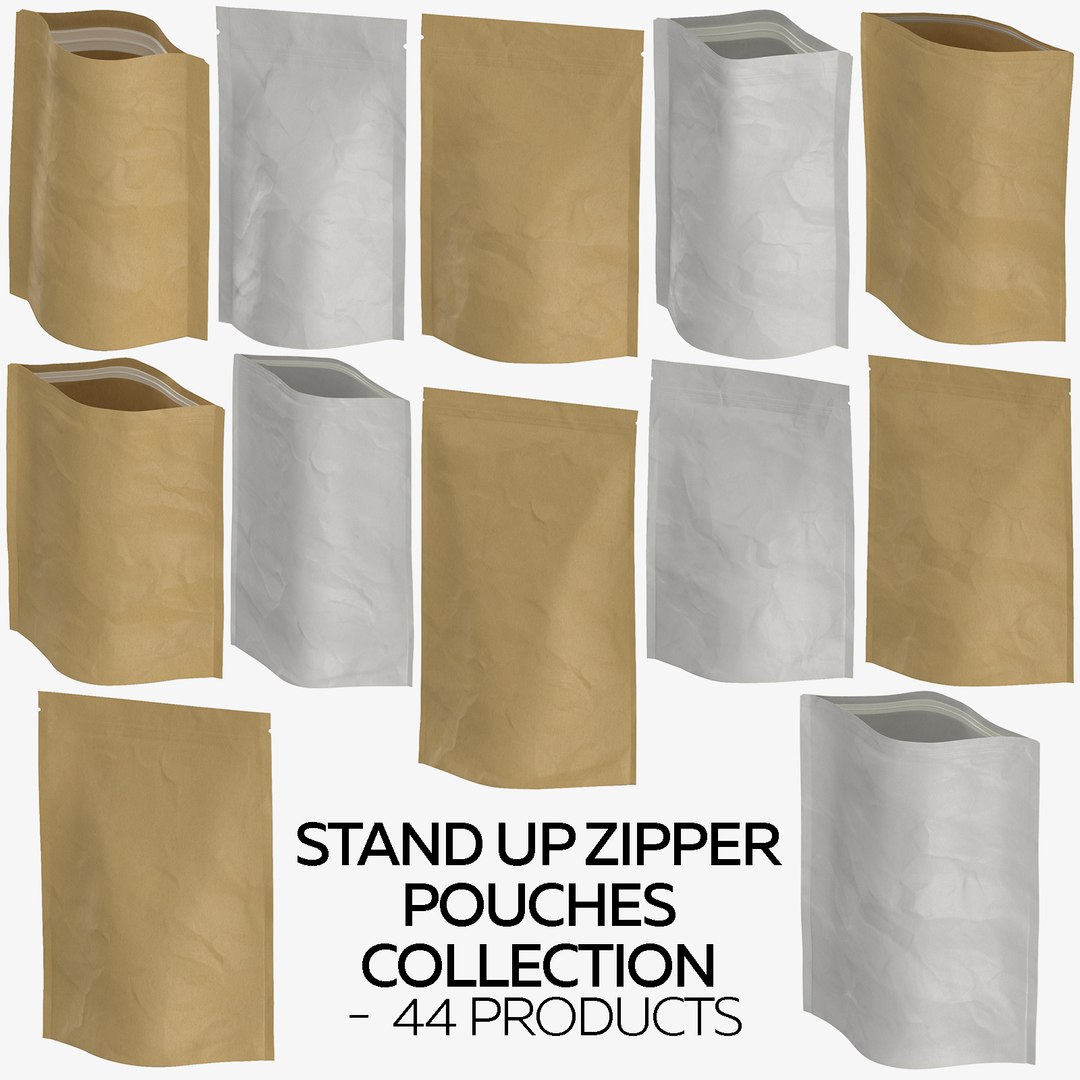 3D stand zipper pouches - model https://p.turbosquid.com/ts-thumb/he/1pDGpE/MxiJpIHK/stand_up_zipper_pouches_collection44products_thumbnail/jpg/1594389140/1920x1080/fit_q87/f7b0ec63479beb936115d70b11143f38c2fdfb48/stand_up_zipper_pouches_collection44products_thumbnail.jpg