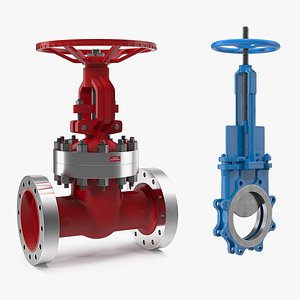 Gate Valves 3D Models Collection