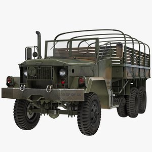 US Army Cargo Truck M35 3D Model