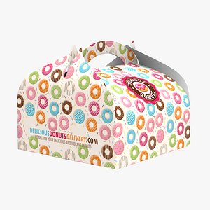 3D donuts packaging box