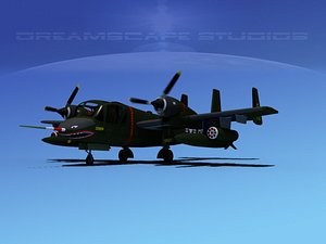 ov-1d mohawk grumman recon 3d model