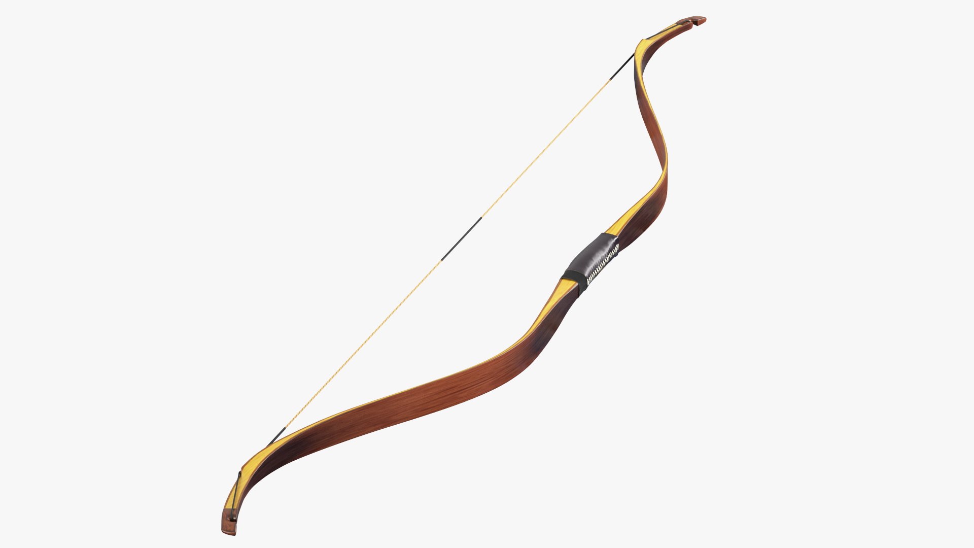 Medieval Bow 3D model preview
