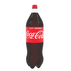 3D model 2l coca cola bottle