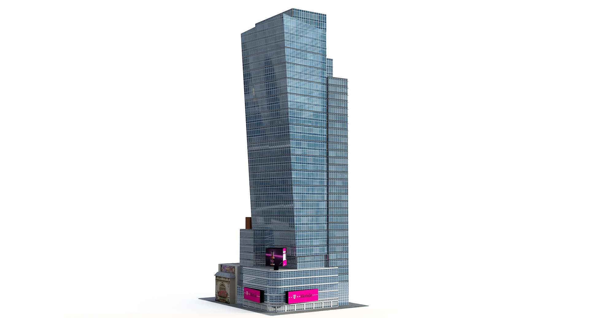 3D 11 Times Square Plaza Low Poly - TurboSquid 1814178