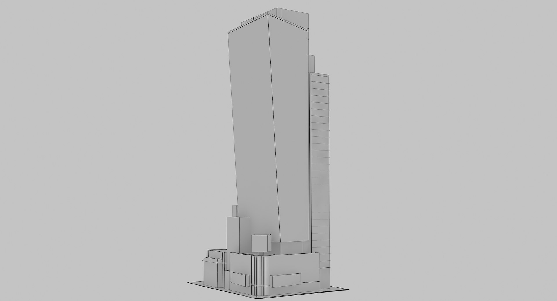 3D 11 Times Square Plaza Low Poly - TurboSquid 1814178