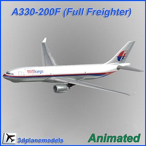 airbus a330f aircraft 3d model