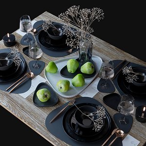 3D model Tableware set