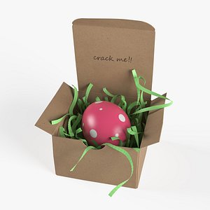easter egg box decoration 3D model