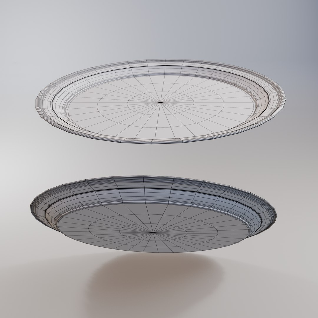 3D Model Round Tray - TurboSquid 2323351