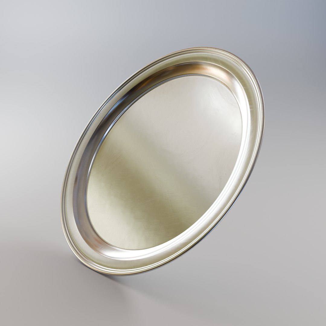 3D Model Round Tray - TurboSquid 2323351
