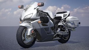 TW Police Motorbike 001 3D model