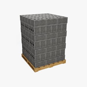 Wooden Pallet with Brick 3
