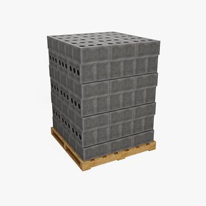 Wooden Pallet with Brick 3