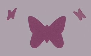Glitter Paper Butterfly 3D
