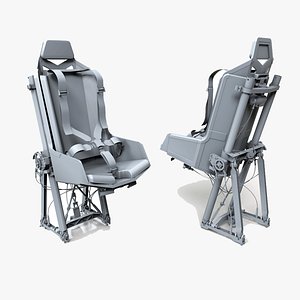 Helicopter Pilot Seat 3D model
