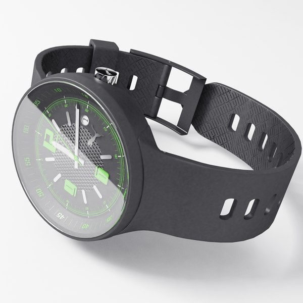 puma wristwatch 3d model