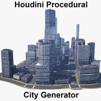 Houdini Procedural City Generator