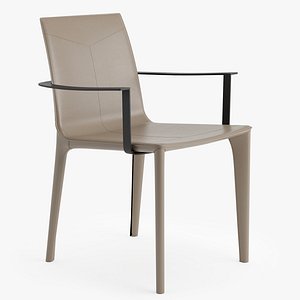 3D Holly Hunt Adriatic Dining Arm Chair model