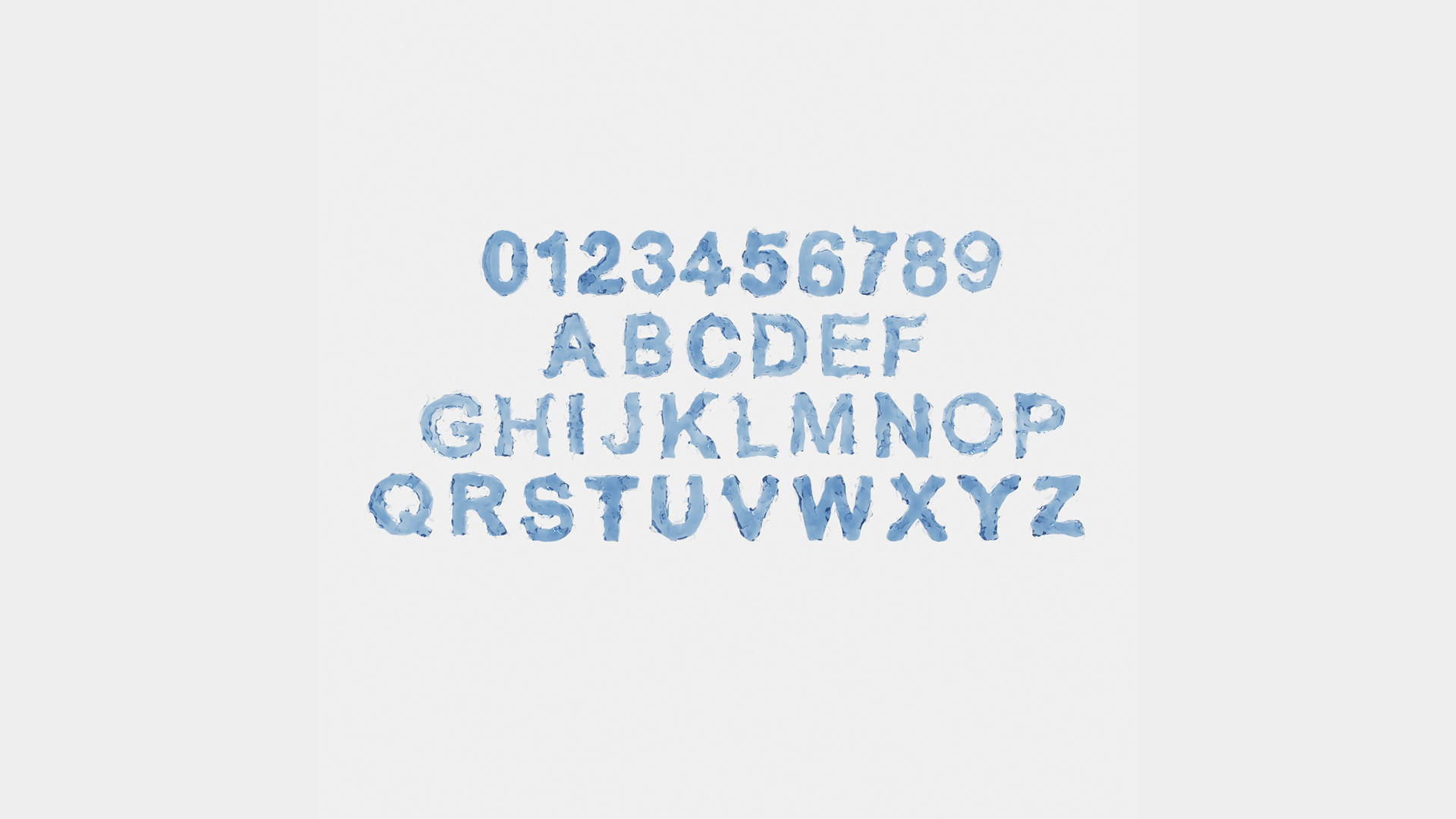 3D Model Splash Letter - TurboSquid 2131429