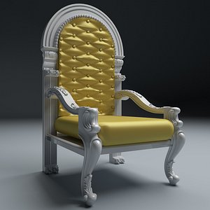 3D king throne 4 model