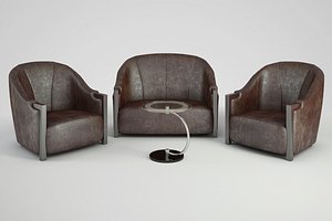 sofa DELTA Double leather DELTA EFFE STUDIO