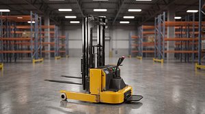 3D electric counterbalance stacker-Forklift