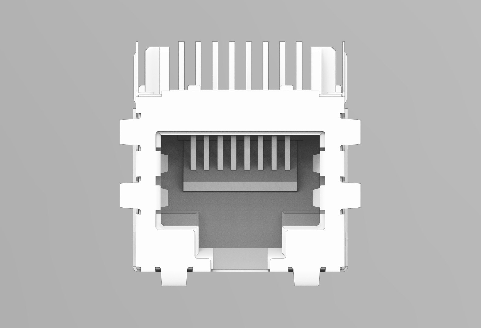 3D Rj45 Ethernet Connector - TurboSquid 1283337