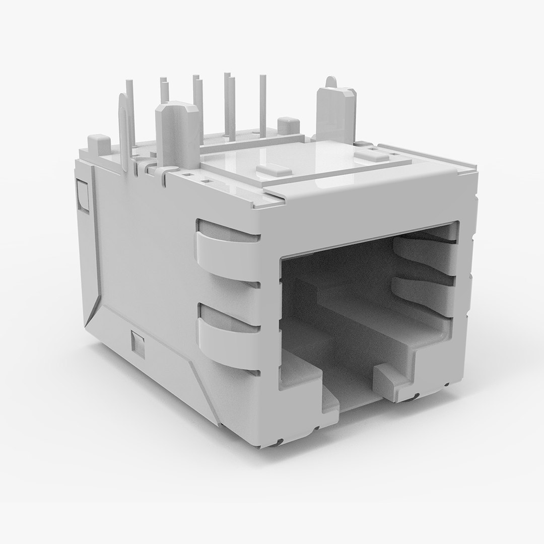3D Rj45 Ethernet Connector - TurboSquid 1283337