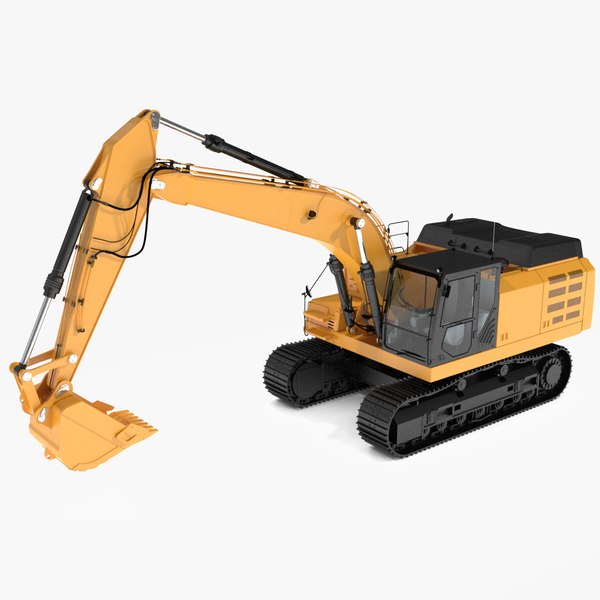 3d excavators tracks model